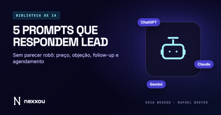 Capa: 5 prompts que respondem lead no WhatsApp